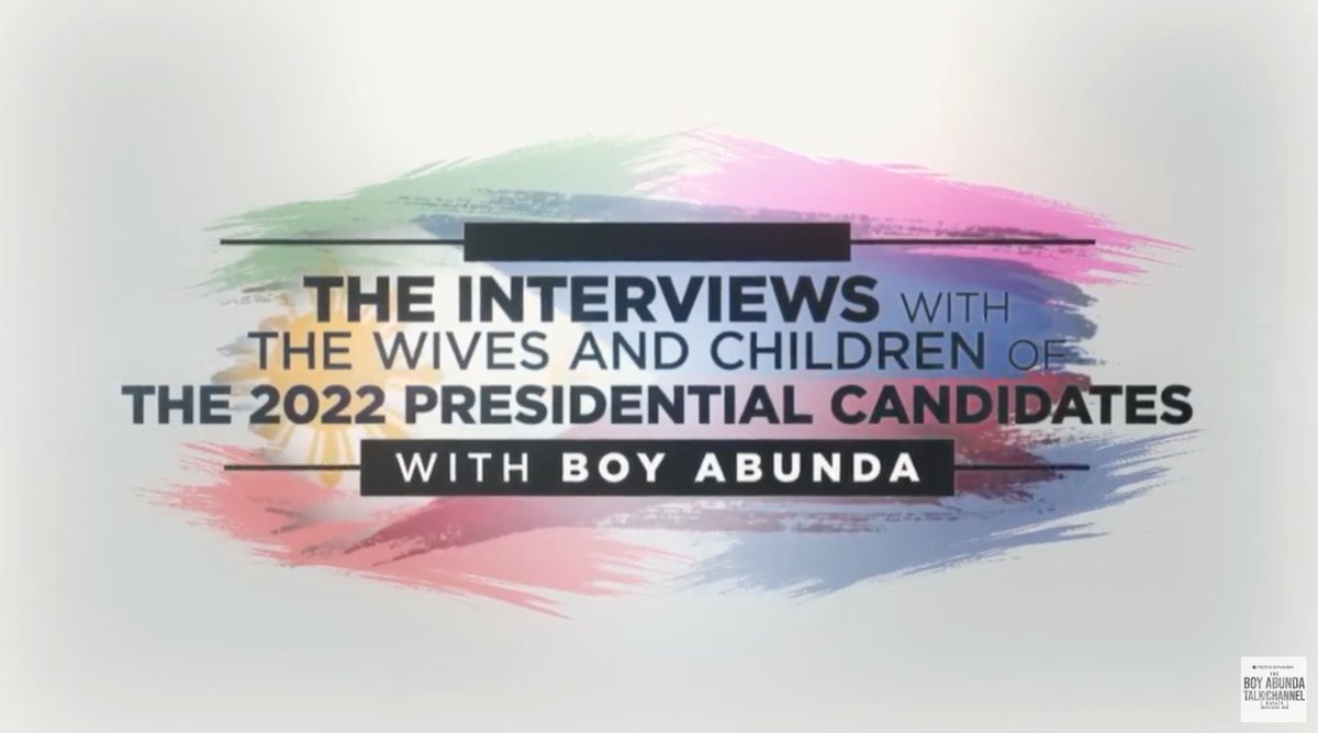 The Interviews of the Wives and Children of the 2022 Presidential Candidates_ Robredo March 16, 2022 poster image on Teleserye.su